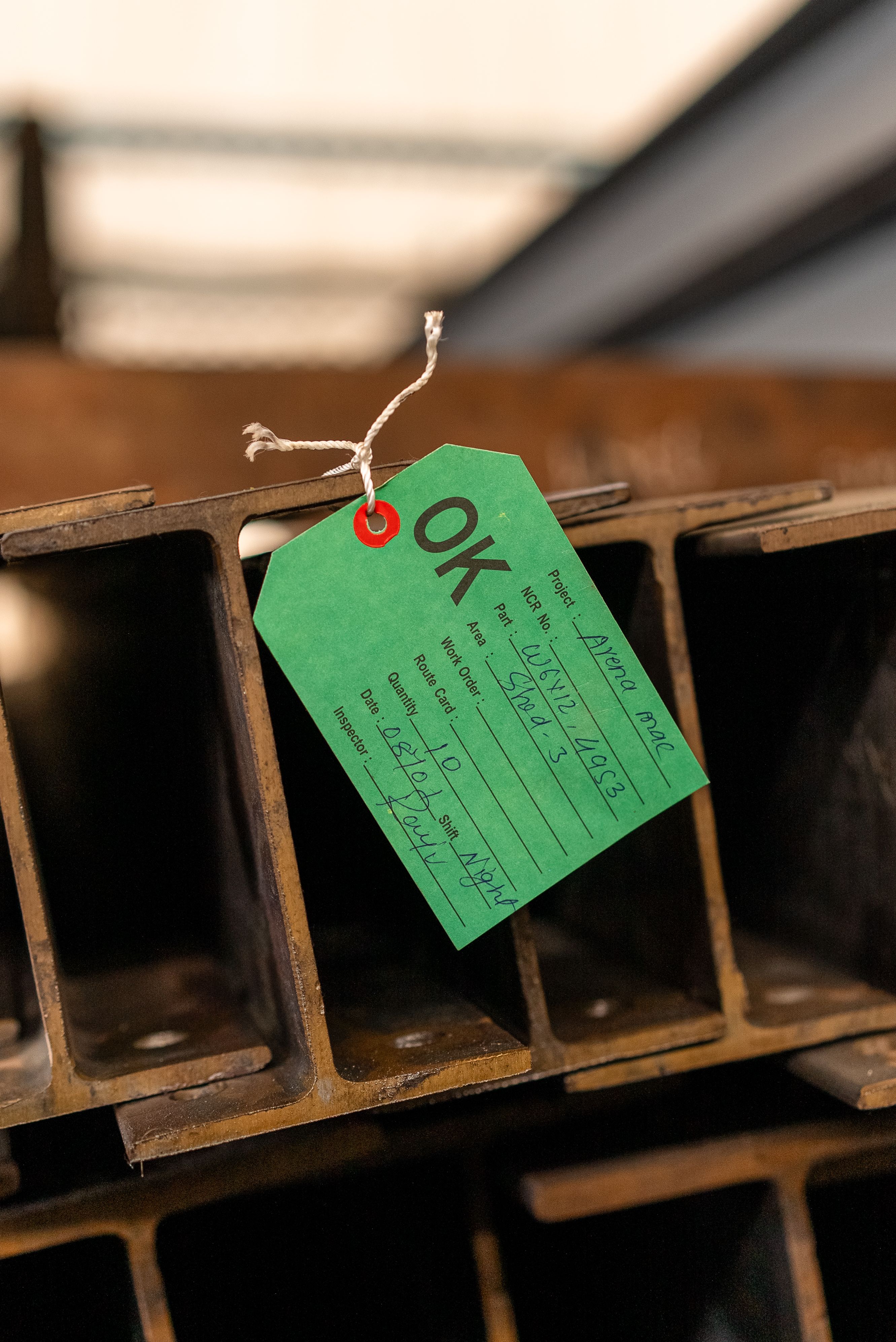 Beams with OK label